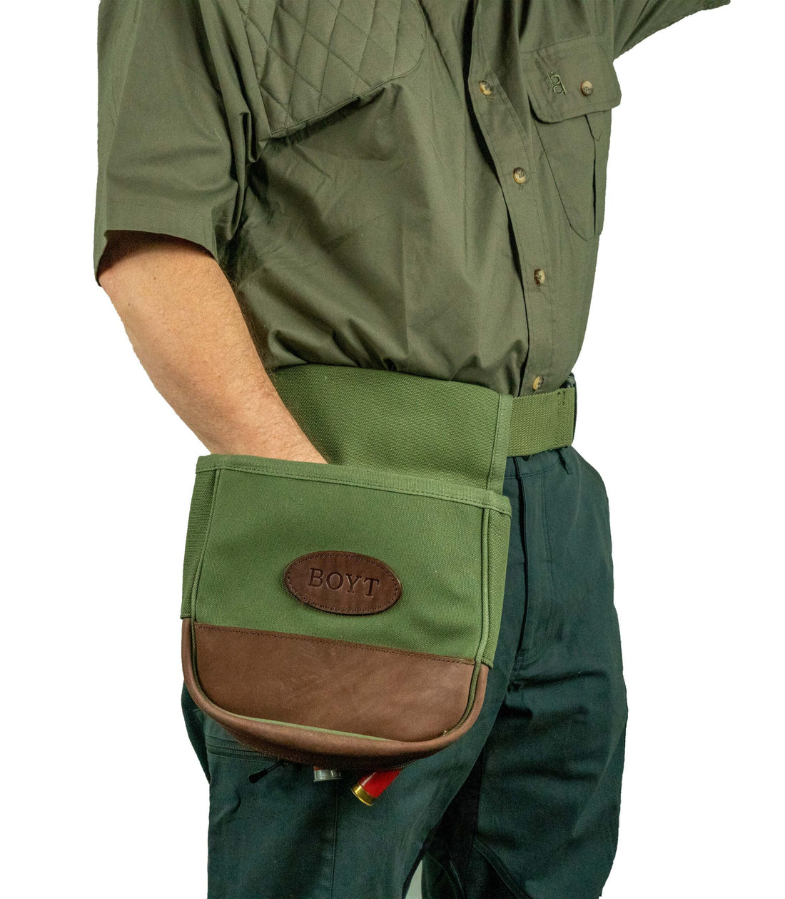 Boyt - Signature Series Canvas & Leather Shell Pouch